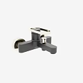 Modern Black Faucet With Gold Accents For Bathroom Or Kitchen Use