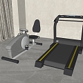 Modern Treadmill 3d model