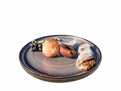 Modern Food Fruit Platter 3d model