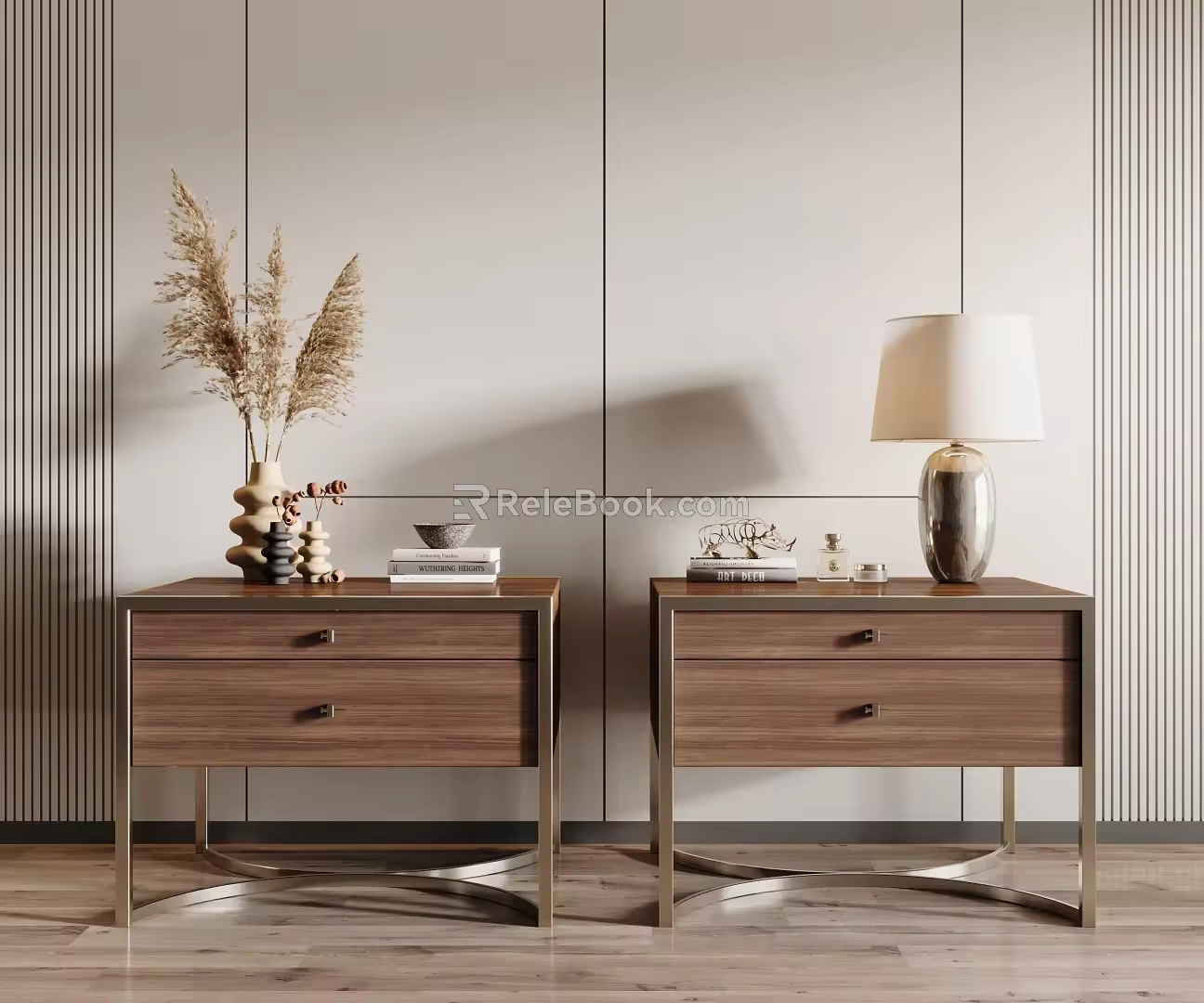 Modern bedside table 3d model