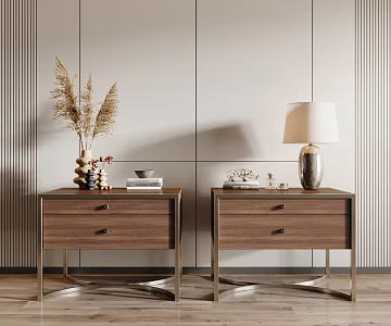 Modern bedside table 3d model