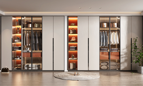 Modern wardrobe 3d model