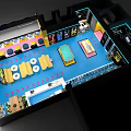 Game Hall Video Game Hall Interactive Game Exhibition Hall Design Battle Electric 3d model