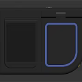 Advanced Industrial Equipment With White Black Design Black Top Cover And Blue Panel