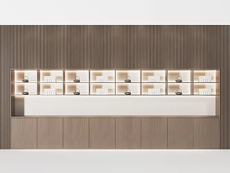 New Chinese Style Decorative Cabinet Decorative Cabinet Bookcase Jewelry Ornaments Books Decorative Painting Sideboard Cabinet Entrance Cabinet 3d model
