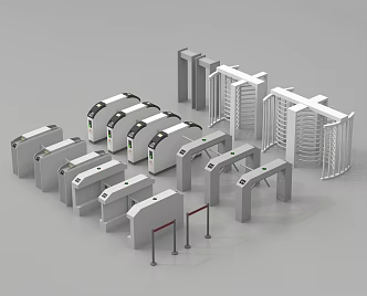 Access gate access control machine automatic door induction door 3d model