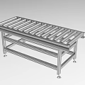 Industrial Equipment Roller Conveyor With Metal Frame For Material Handling