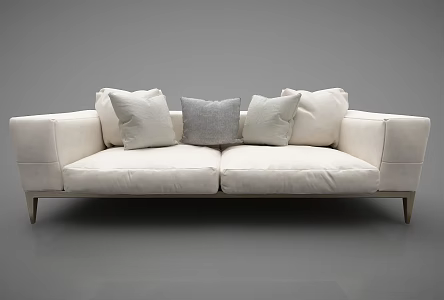modern double sofa 3d model