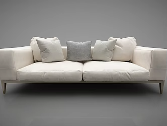 modern double sofa 3d model