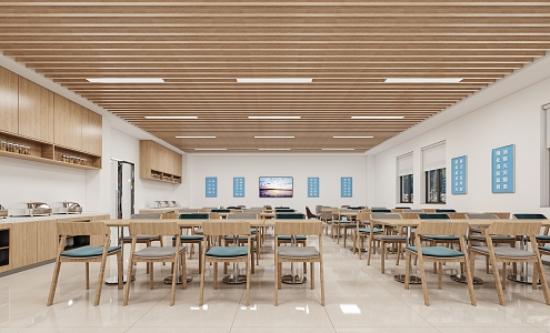 Cafeteria 3d model