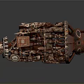 Reddish Brown Handcrafted Decorative Piece With Intricate Carved Patterns And Hollowed Design