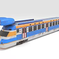 modern rail car jet rail car 3d model