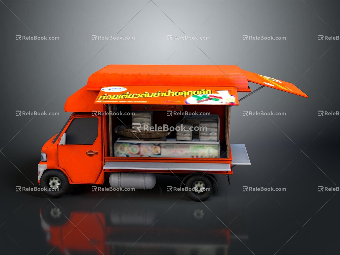 Food Truck Food Vending Vehicle Mobile Food Truck Mobile Vendor Mobile Vendor Mobile Vendor Car Dining Car Mobile Dining Car 3d model