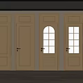 Interior Swing Doors With Various Designs Different Colors And Glass Panels 3d model