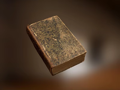 retro book 3d model