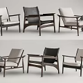 Modern Style Leisure Chairs With Wooden Frame Comfortable Cushions And Various Colors