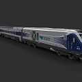Modern China Railway Train With Silver Blue Exterior And Streamlined Front Design