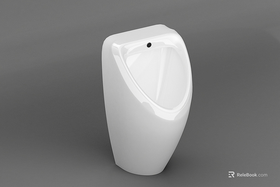 Modern White Floor Standing Ceramic Toilet with Sleek Surface and Minimalist Design 3d model 