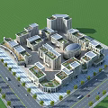 Modern Industrial Plant Aerial View With Multiple Buildings Green Roofs and Surrounding Trees