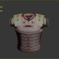 Medieval Metal Breastplate Armor With Decorative Shoulder Plates And Rivets