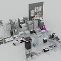 Extensive Collection of Office Appliances Including Printers Copiers Scanners Shredders And Computers