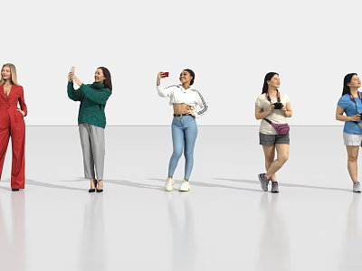 Photographers Camera Mobile Phone Selfie 3d model