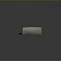 Industrial Warehouse Building With Gray Roof Light Green Walls Barred Windows And Double Doors