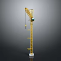 Yellow Heavy Duty Tower Crane Industrial Equipment For Construction Sites