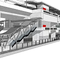 Modern Station Design Featuring Steel Structure Roof Long Platform And Tracks