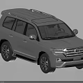 Silver Toyota SUV With Roof Rack Sturdy Design Chrome Front Grille And Multi Spoke Wheels