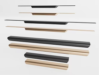 Light Luxury Handle Drawer Handle Door Handle 3d model