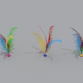 Colorful Feather Badminton Shuttlecocks Professional Sports Equipment For Training