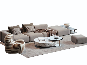 Modern Sofa Coffee Table Combination Sofa Coffee Table 3d model