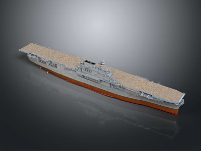 Advanced Military Weapon Aircraft Carrier Warship Detailed 3D Model Structure Design 3d model