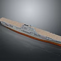 Advanced Military Weapon Aircraft Carrier Warship Detailed 3D Model Structure Design
