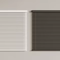 Stylish Window Blinds In White And Black Colors For Home Interior Design