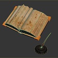 Books Books Ancient Books Classical Books Ancient Books Literature Materials Books Materials Learning Supplies Pen 3d model