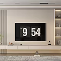 Modern TV Stand With TV Screen Shelves And Decorative Items