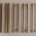 Modern door handle long handle 3d model