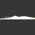 Modern Coastal Area Development Plan Map With Green Mountains Blue Ocean Roads And Building Markers
