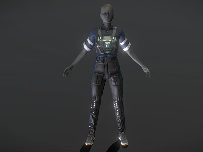 Modern Clothing Model Fashion Clothes Dummy Model 3d model