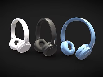 Headset Computer Equipment 3d model