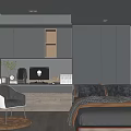 Modern Tatami Bedroom Interior With Built in Storage and Natural Light