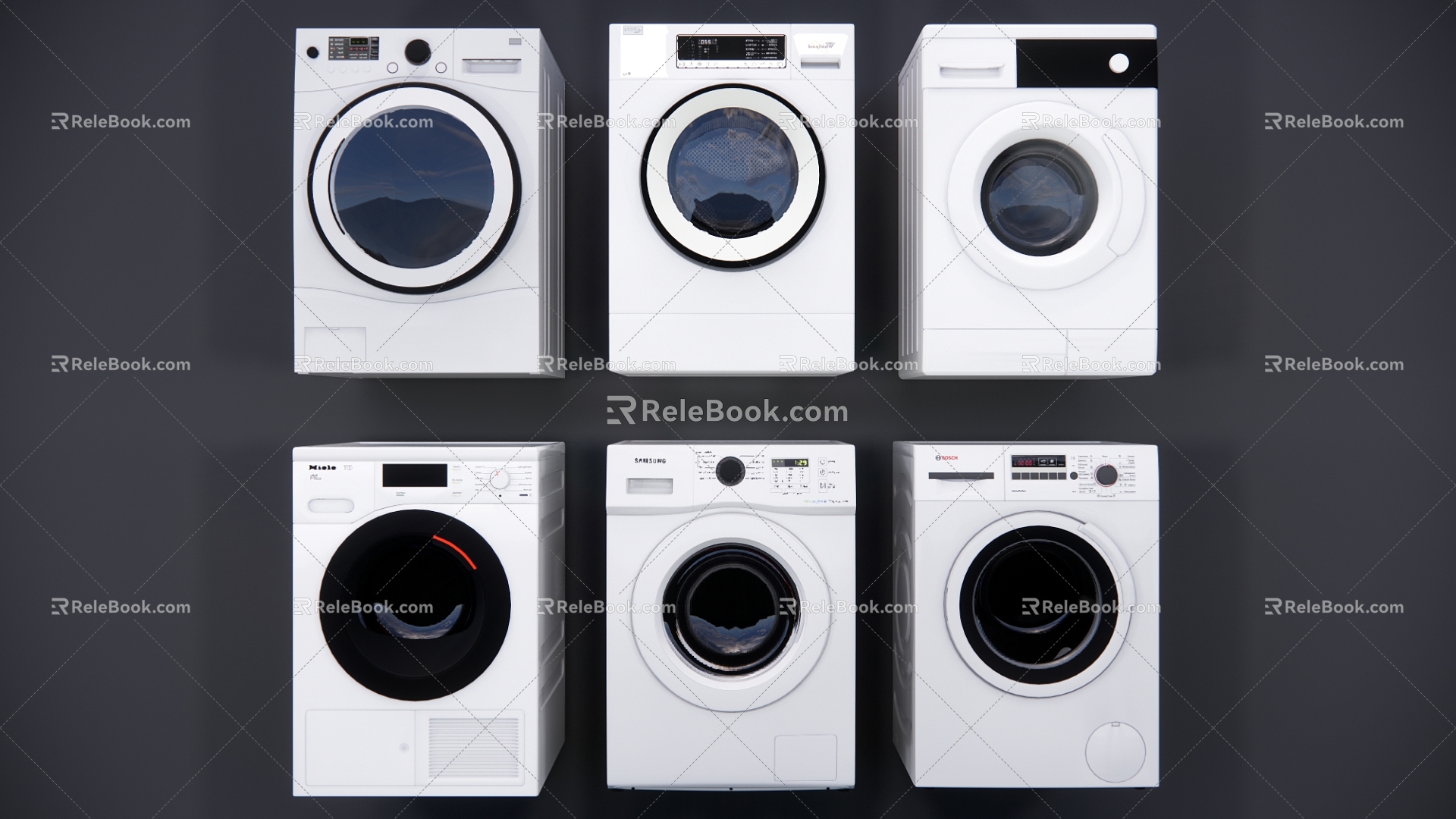 Modern washing machine drum washing machine model