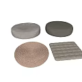 Household Items Round Square Cushions With Soft Fabric And Woven Design For Comfortable Seating