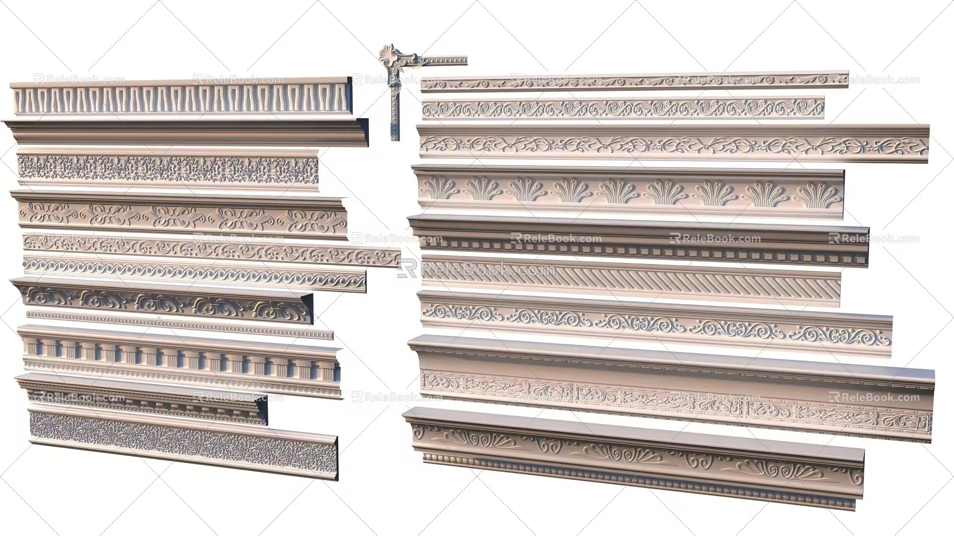 Gypsum line top line 3d model