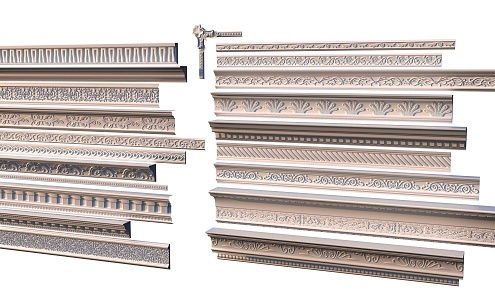 Gypsum line top line 3d model