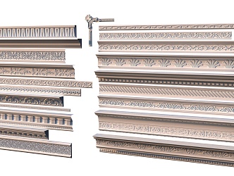 Gypsum line top line 3d model