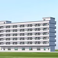 Modern Multi Storey Residential Building With White Exterior Multiple Balconies And Green Lawn