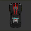 Futuristic Supercar With Sleek Aerodynamic Body And Red Accent Styling